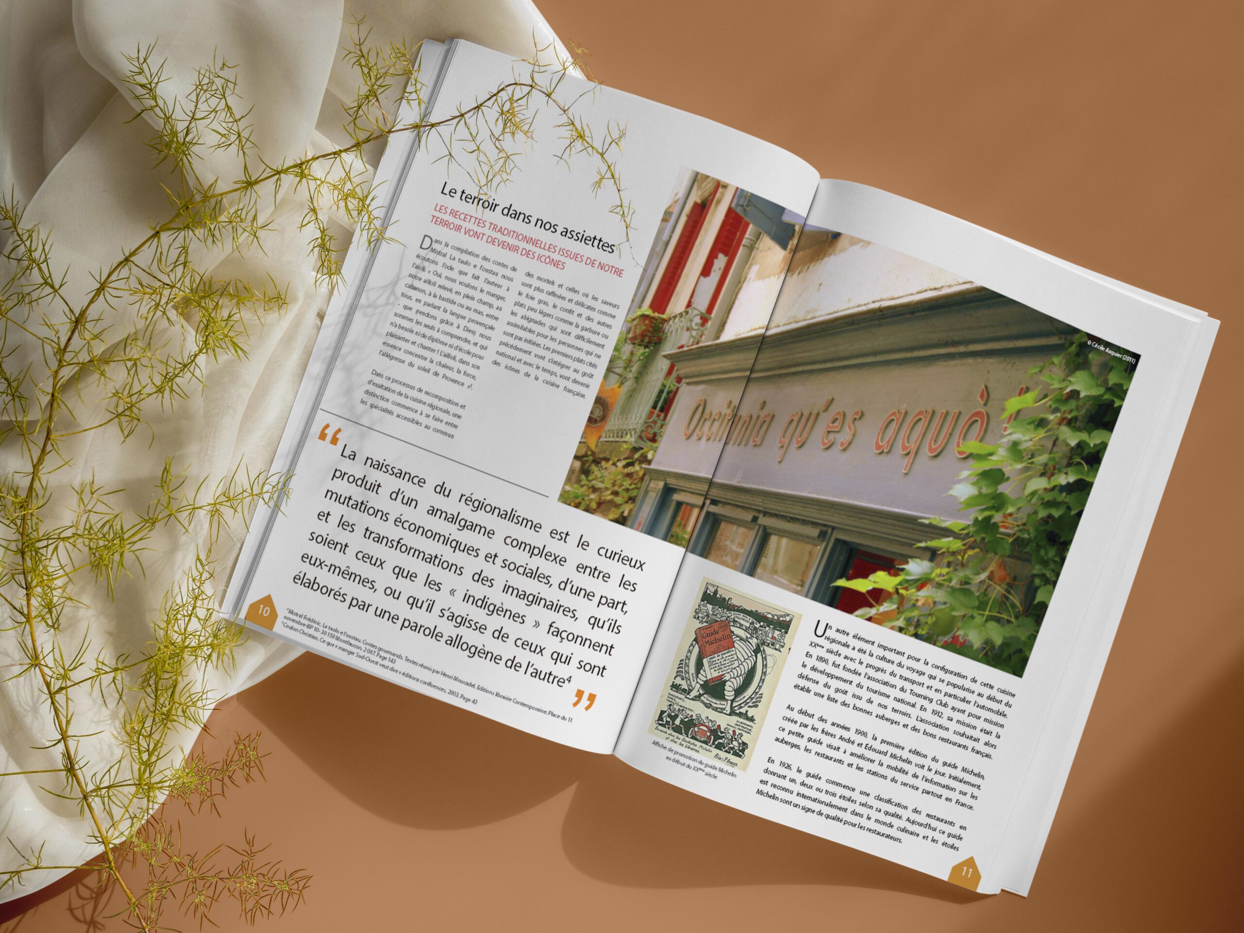 Brochure Slow Food Lo Manjar Suau © Cécile Asquier